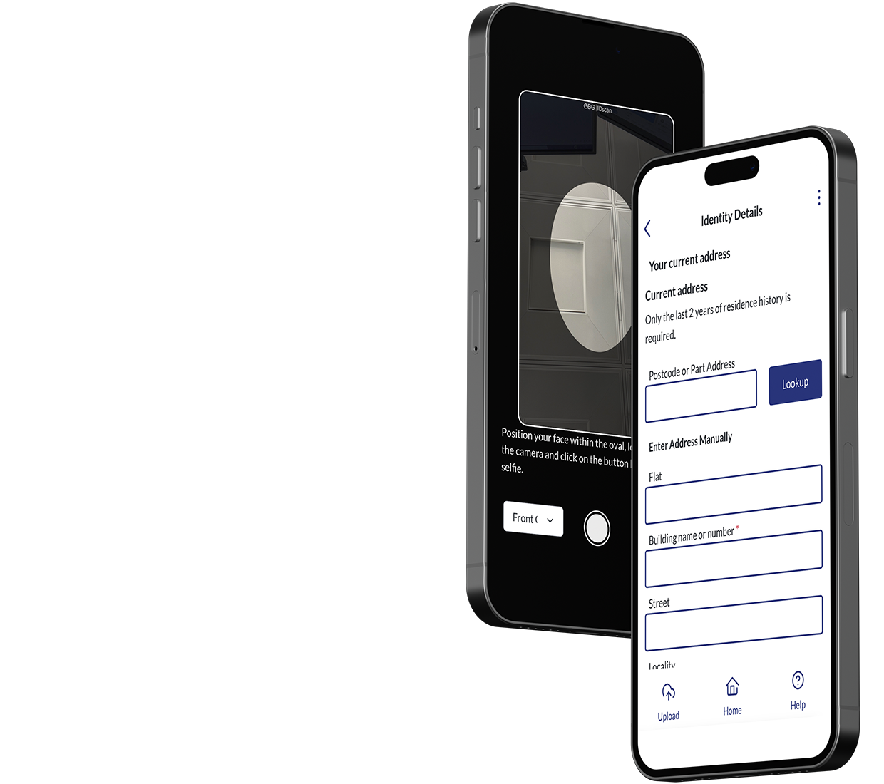 verification of identity mobile mock up